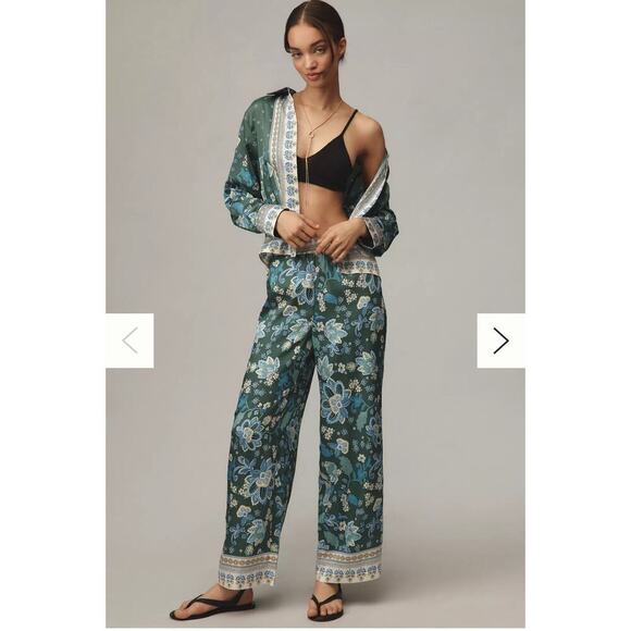 NWT Anthropologie Maeve Printed Floral Elastic Pull On Pants Women’s Size XS - Picture 6 of 9